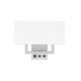 Double Wall Sconce for Double Bed-Hotel- 13W Acrylic Shade Led Plus